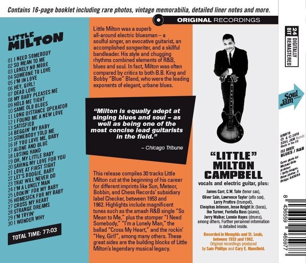 Long Distance Operator 1953-1962 Sun, Meteor, Bobb, Little Milton | CD ...