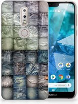 Nokia 7.1 Uniek TPU Hoesje Spijkerbroeken