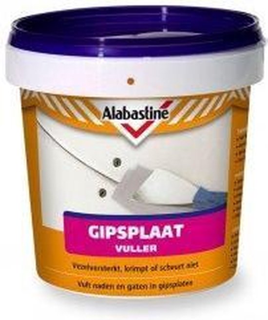 Alabastine Gipsplaat Vuller - Wit - 310 ml | bol.com