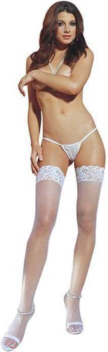 Goedkoopste Dreamgirl (All) Dij Hoge Kousen white