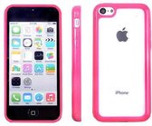 Apple iPhone 5C Hoesje Bumper case met achterkant Roze Pink