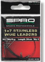 Spro 1x7 stainless wire leader 26lb/12kg length 20 cm