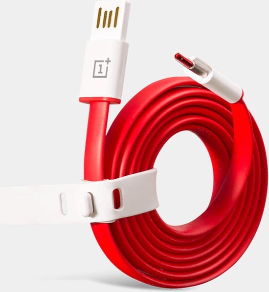 OnePlus 2 Original Type-C data + câble de charge plat 100 cm - Rouge |  bol.com