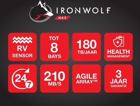 Seagate IronWolf - Interne harde schijf - 1 TB — afbeelding 4