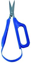 Schaar Easi-Grip zelfopenend - 1 vingergreep - spits - kort