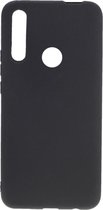 Shop4 - Huawei P Smart Z Hoesje - Zachte Back Case Mat Zwart