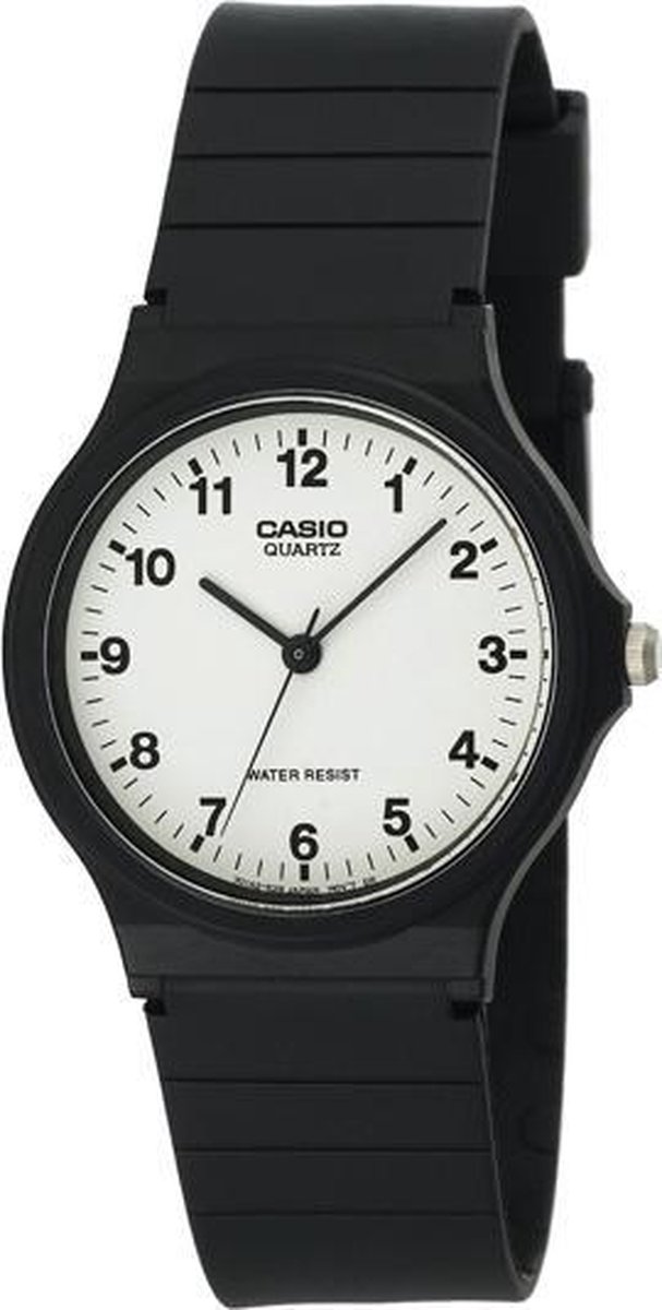 CASIO - MQ-24-7BLLGF - CASIO Collection - horloge - Unisex - Zwart -  Kunststof Ã˜ 34 mm | bol.com