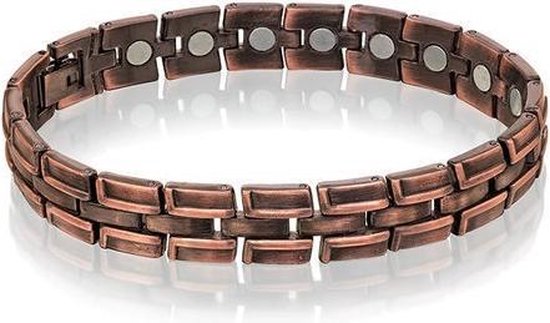Luigi Vicaro Armband Magnetisch Heren One-size - Koper-plated armband |  bol.com