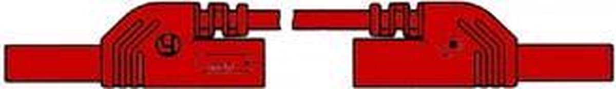 CONTACT PROTECTED INJECTION-MOULDED MEASURING LEAD 4mm 25cm / RED (MLB-SH/WS 25/1) (HM0411S25A)