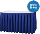 Buffetrok Boxpleat 250% - 580x73cm - Blauw