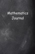 Mathematics Journal Chalkboard Design Lined Journal Pages