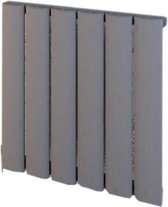 Design radiator horizontaal aluminium mat grijs 60x56,5cm632 watt- Eastbrook Malmesbury
