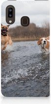 Geschikt voor Samsung Galaxy A30 Hoesje maken Honden Labrador