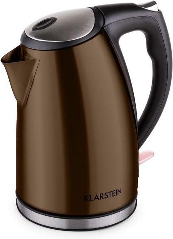 Klarstein Garcon waterkoker - theemaker, 1 l, 2000 W, warmhoudfunctie, nauwkeurige temperatuurinstelling, 40 ° C - 100 ° C, roestvrij staal, zilver