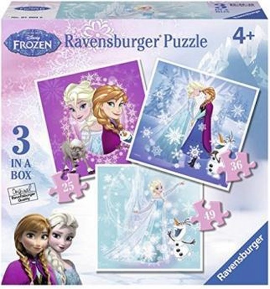 vertrouwen Pessimistisch Perioperatieve periode Ravensburger Puzzel Disney Frozen Fever 3 In 1 | bol.com