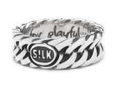 SILK Jewellery - Zilveren Ring - Linked - 145.17,5 - Maat 17,5