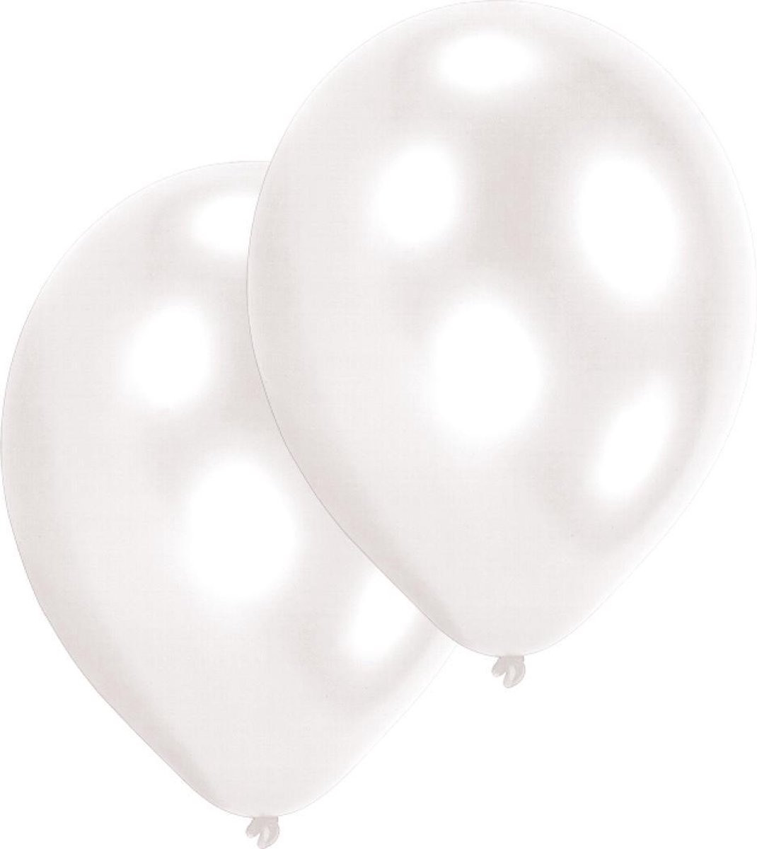 Amscan Ballonnen Wit 10 Stuks 28 Cm
