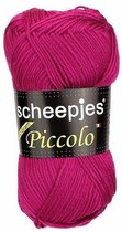 Scheepjes Piccolo fuchsia rose 91. PAK MET 7 BOLLETJES a 50 GRAM.