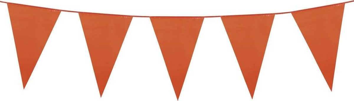 24 stuks: Vlaggenlijn - Oranje - 10m