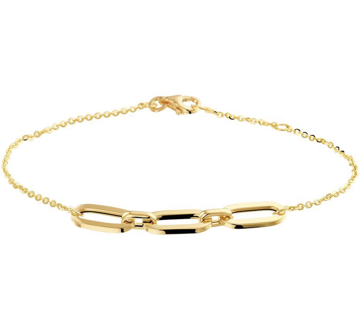The Jewelry Collection Armband 1,4 mm 19 cm Geelgoud