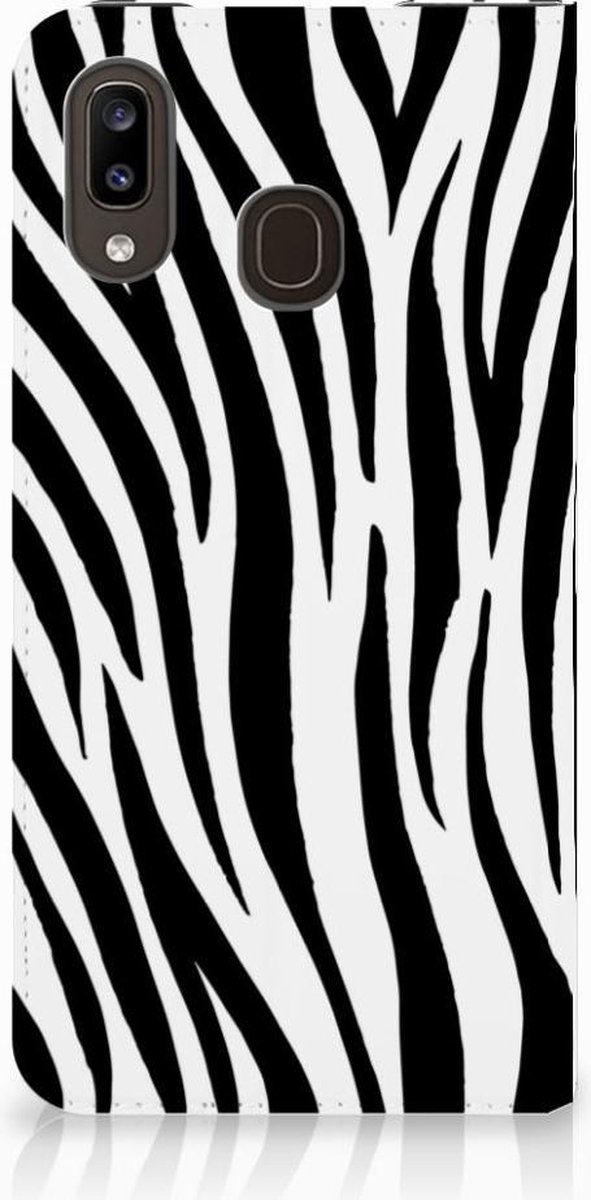 Standcase Hoesje voor Samsung Galaxy A30 Hoesje maken Zebra