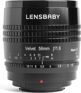 Lensbaby Velvet 56 - geschikt voor alle Olympus en Panasonic systeemcamera's - zwart
