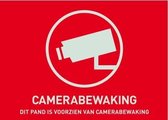ABUS Waarschuwingssticker Camerabewaking NL, 148 x 105 mm