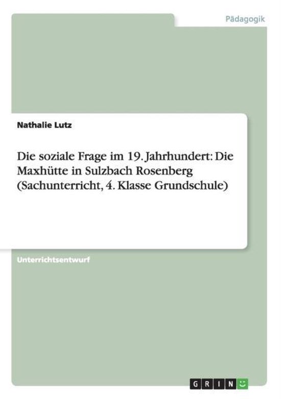Die soziale Frage im 19. Jahrhundert - cover