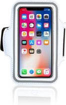 iPhone X / Xs hoes Sport armband Hardloopband hoesje Wit