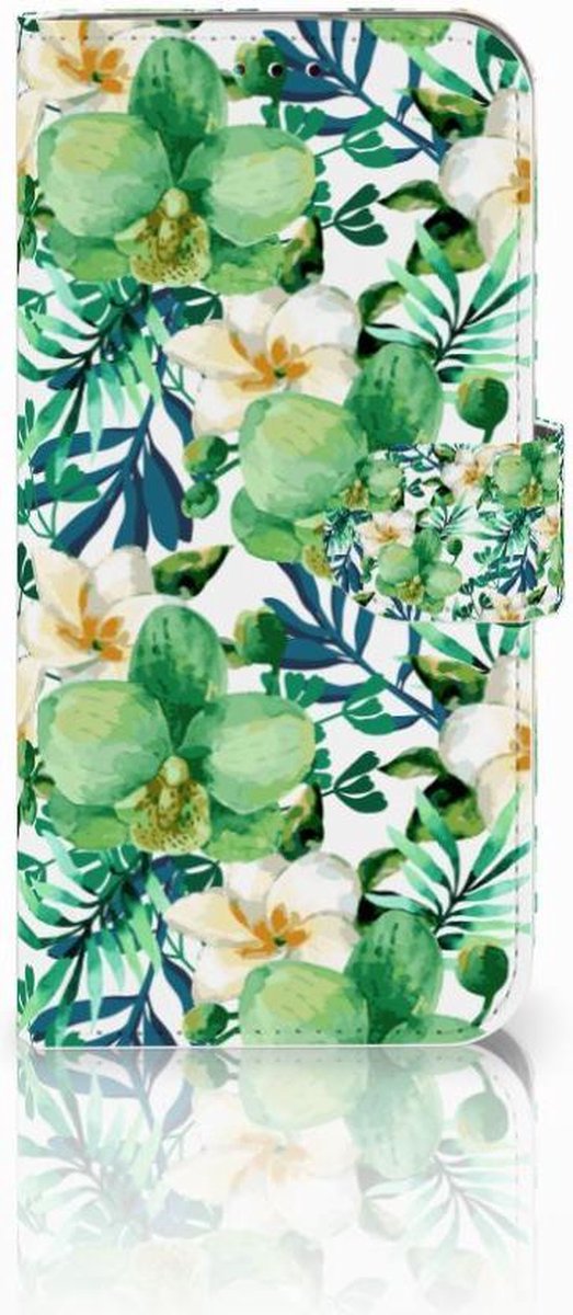 Samsung Galaxy A40 Hoesje Orchidee Groen