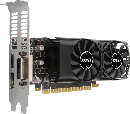 MSI GeForce GTX 1050 Ti 4GT LP grafische kaart - 4 GB - GDDR5 - MSI