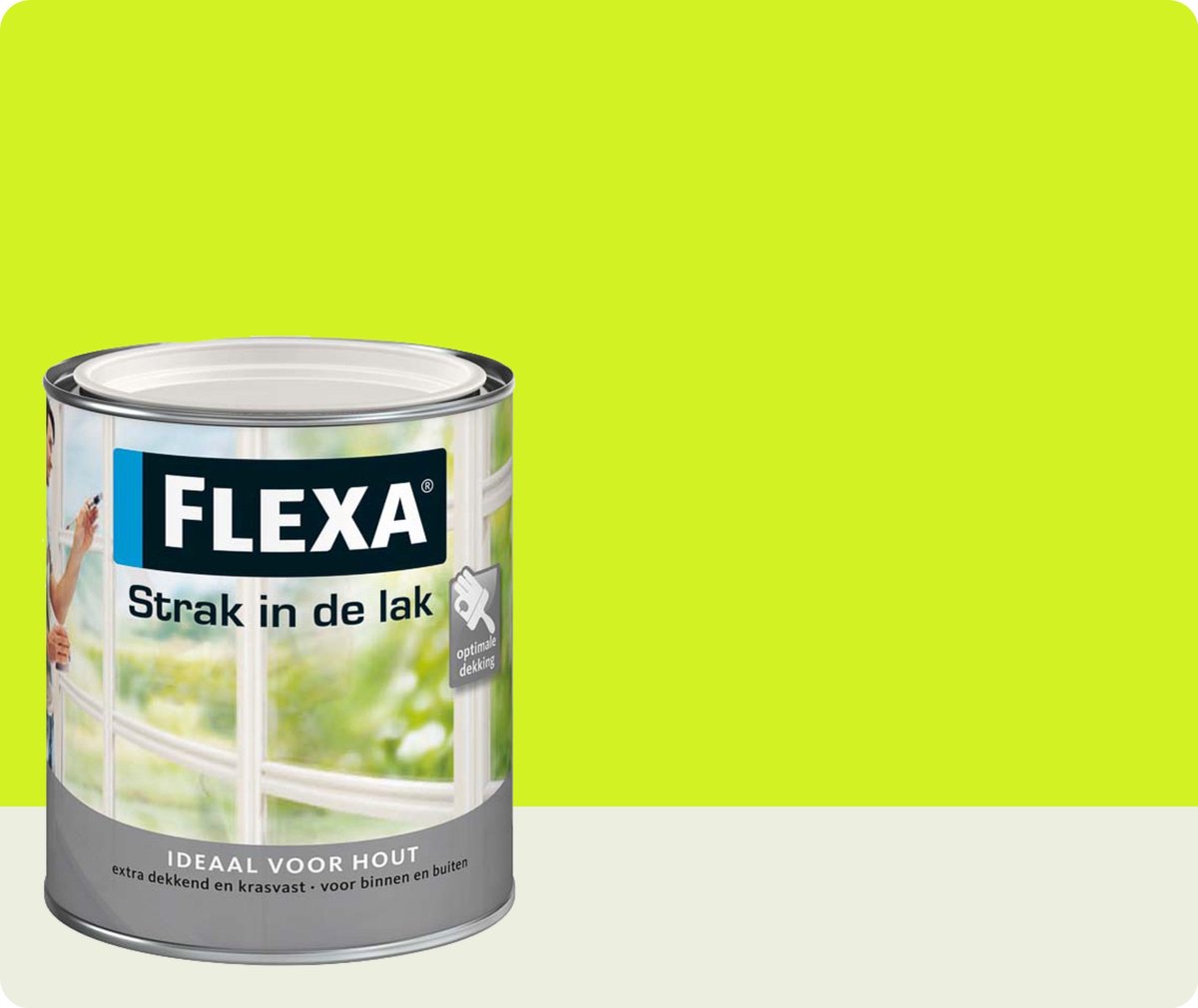 Flexa Strak In De Lak Zijdeglans 1005 Limegroen 0,75 L | bol.com