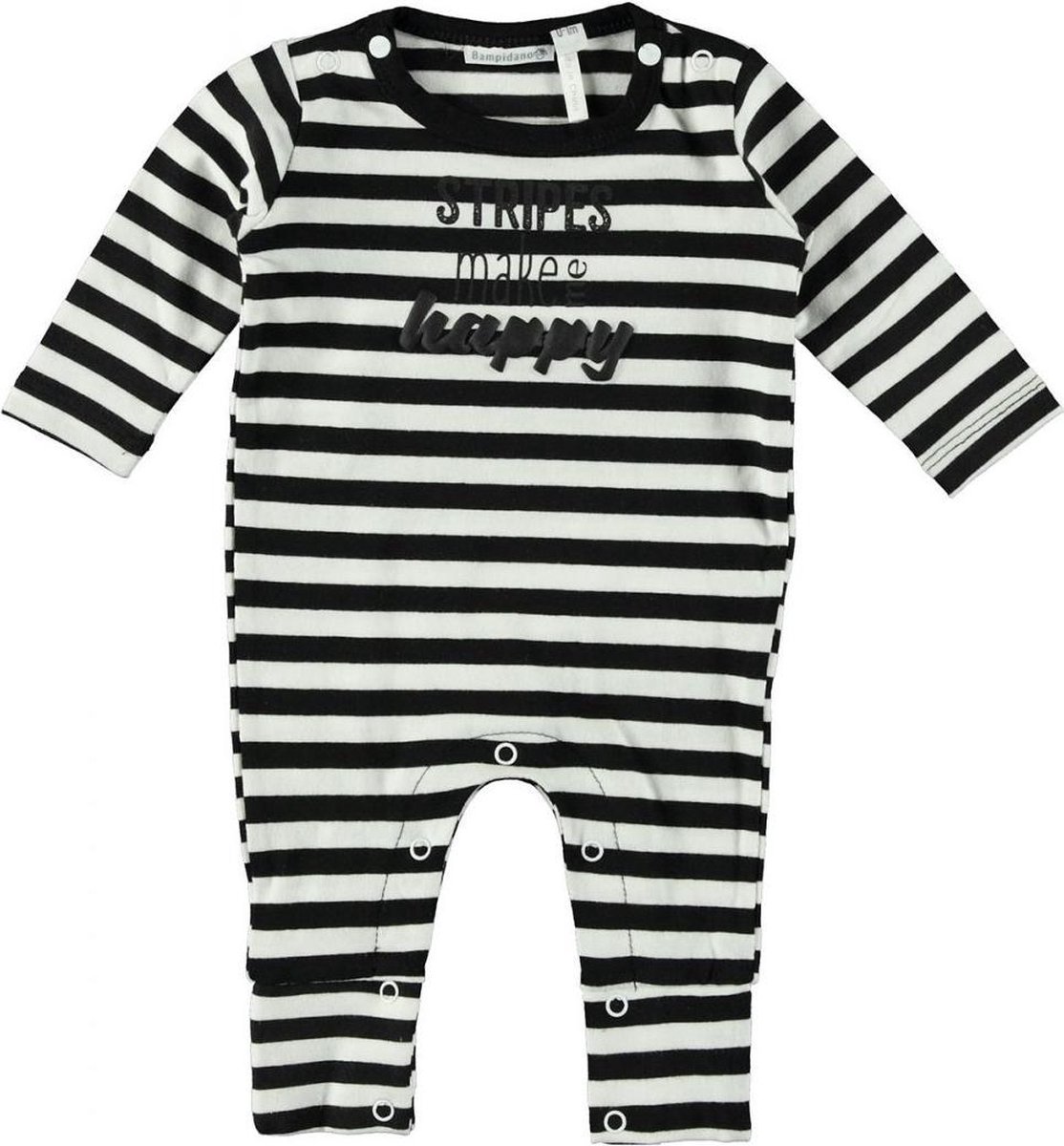 Bampidano Meisjes Overall All-over Print - Zwart - Maat 50