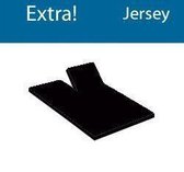 Splittopper hoeslaken jersey extra – zwart – (160x200/210 cm)