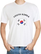 Wit heren t-shirt Zuid Korea L