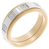 Orphelia RD-33402/52 - Ring - Bicolor Goud 18 Karaat - Diamant 0.25 ct