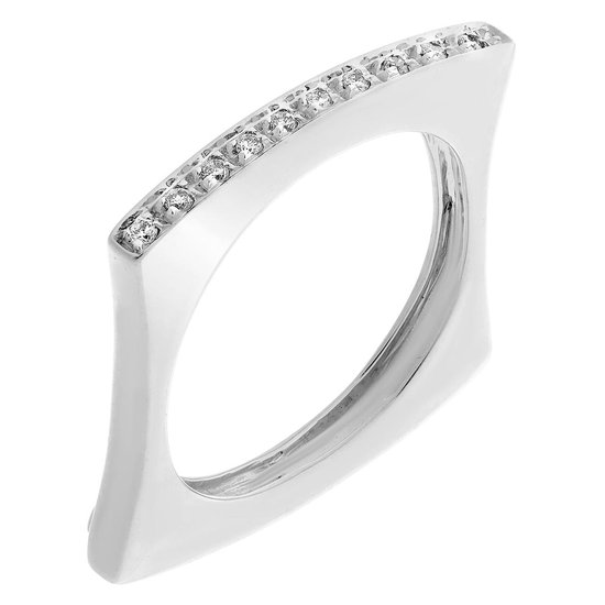 Orphelia RD-3227/55 - Ring - Witgoud 18 Karaat - Diamant 0.11 ct