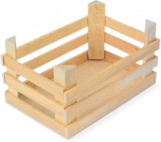 Humaan Analytisch klep Set van 3x stuks kleine houten kisten/kistjes/kratjes 18 x 12 x 10 cm |  bol.com