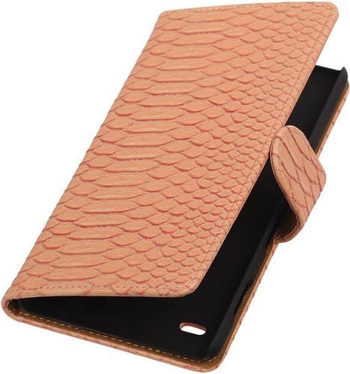 Sony Xperia Z5 Compact - Slang Roze Booktype Wallet Hoesje