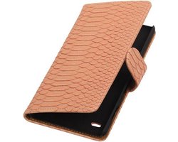 Sony Xperia Z5 Compact - Slang Roze Booktype Wallet Hoesje