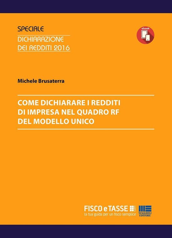 Come dichiarare i redditi d'impresa nel Quadro RF - cover