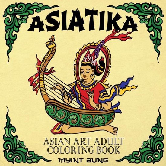 Asiatika Asian Art Adult Coloring Book - cover