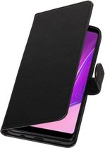 Pull Up Bookstyle voor Samsung Galaxy A9 2018 Zwart