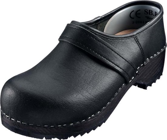 Brabant Leder klompen SB maat 42 hout/leer Aro+ zwart | bol.com