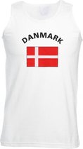 Witte heren tanktop Denemarken M