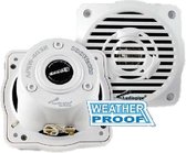 Audiopipe 4" 100 Watt 2-weg marine speakerset - wit