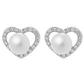 Orphelia ZO-7233 - Oorbel - 925 Zilver - Parel / Zirkonia - 6 mm