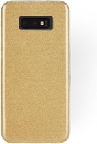 Samsung Galaxy S10E Hoesje - Glitter Back Cover - Goud