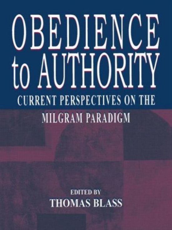 Obedience to Authority - cover