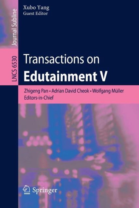 Transactions on Edutainment V - cover